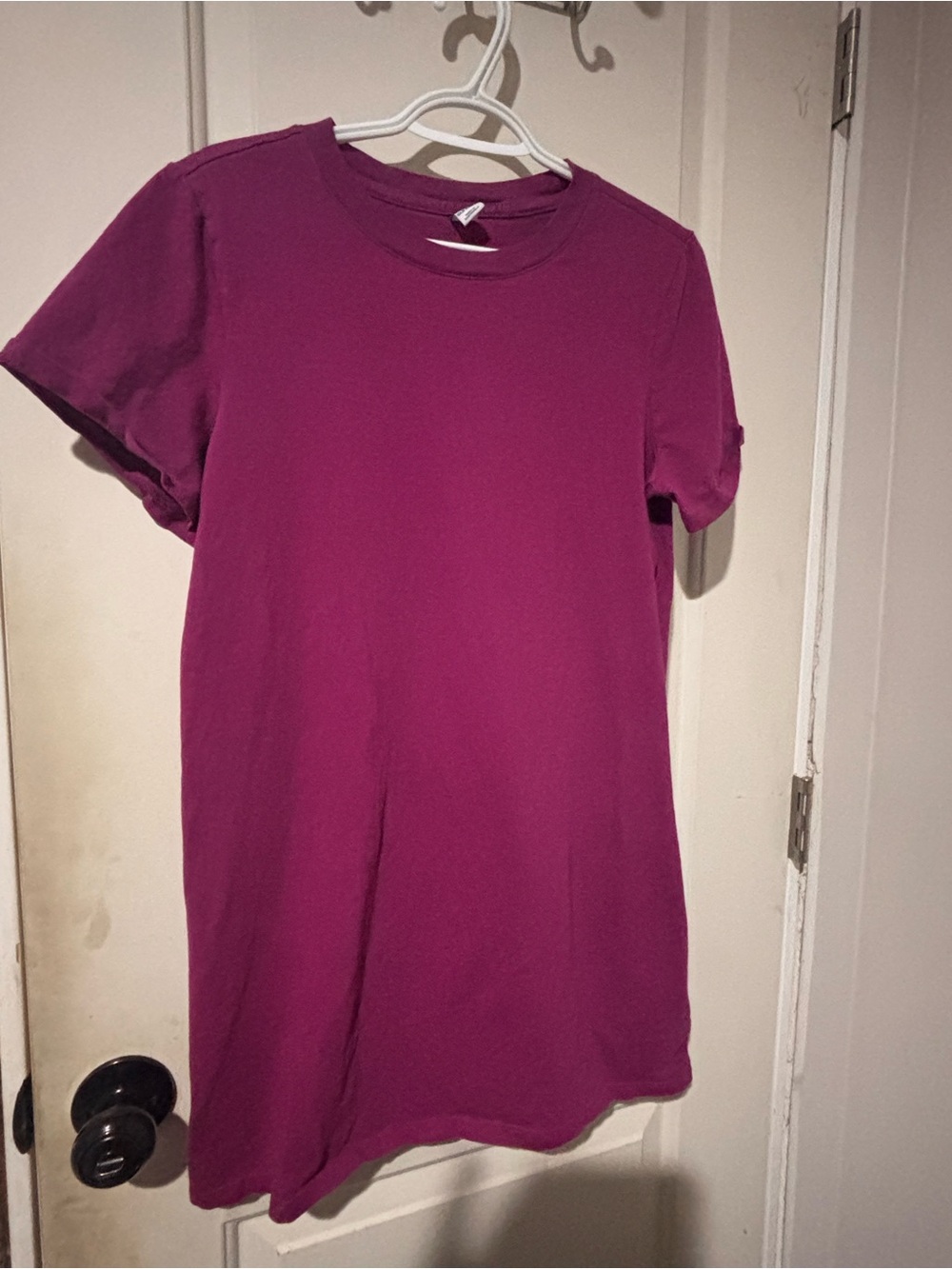 Old Navy Short Sleeve Mini Dress in Magenta